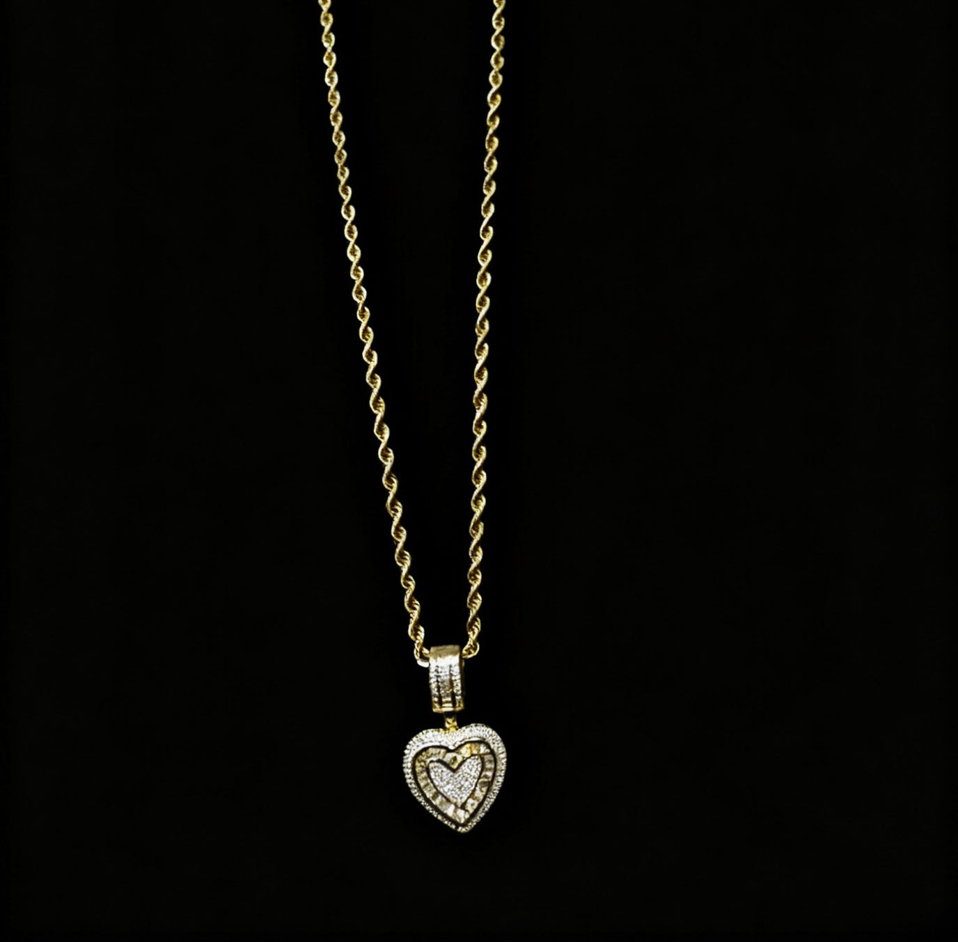 Twisted Heart Necklace