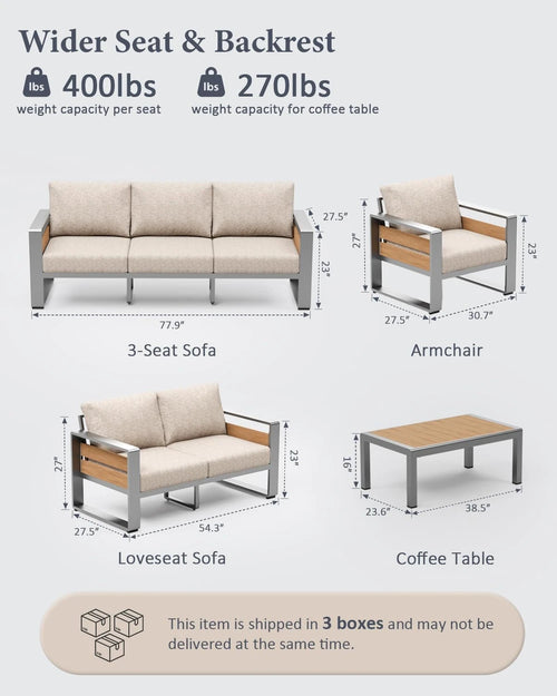 Aluminum Outdoor Armchairs