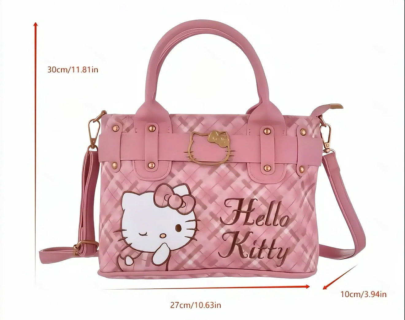 Hello Kitty Plaid Handbag