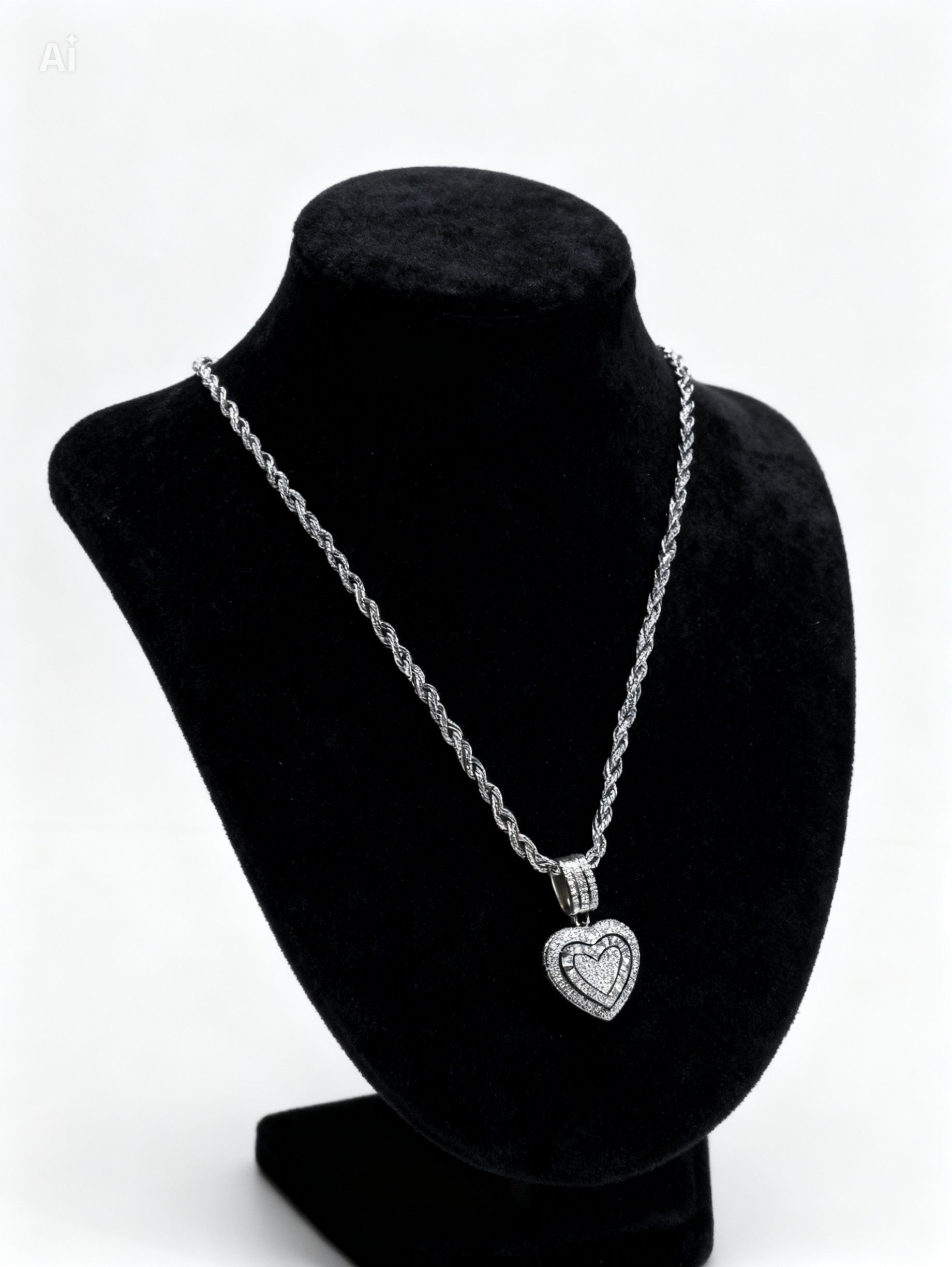 Twisted Heart Necklace