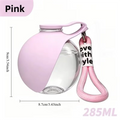 Portable Pet Water Bottle,Leak-Proof Travel Water Dispenser with Bowl , Outdoor Walking and Travel Drinking and Feeding Containe