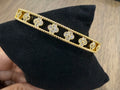 Diamond Clover Dotted Bracelet