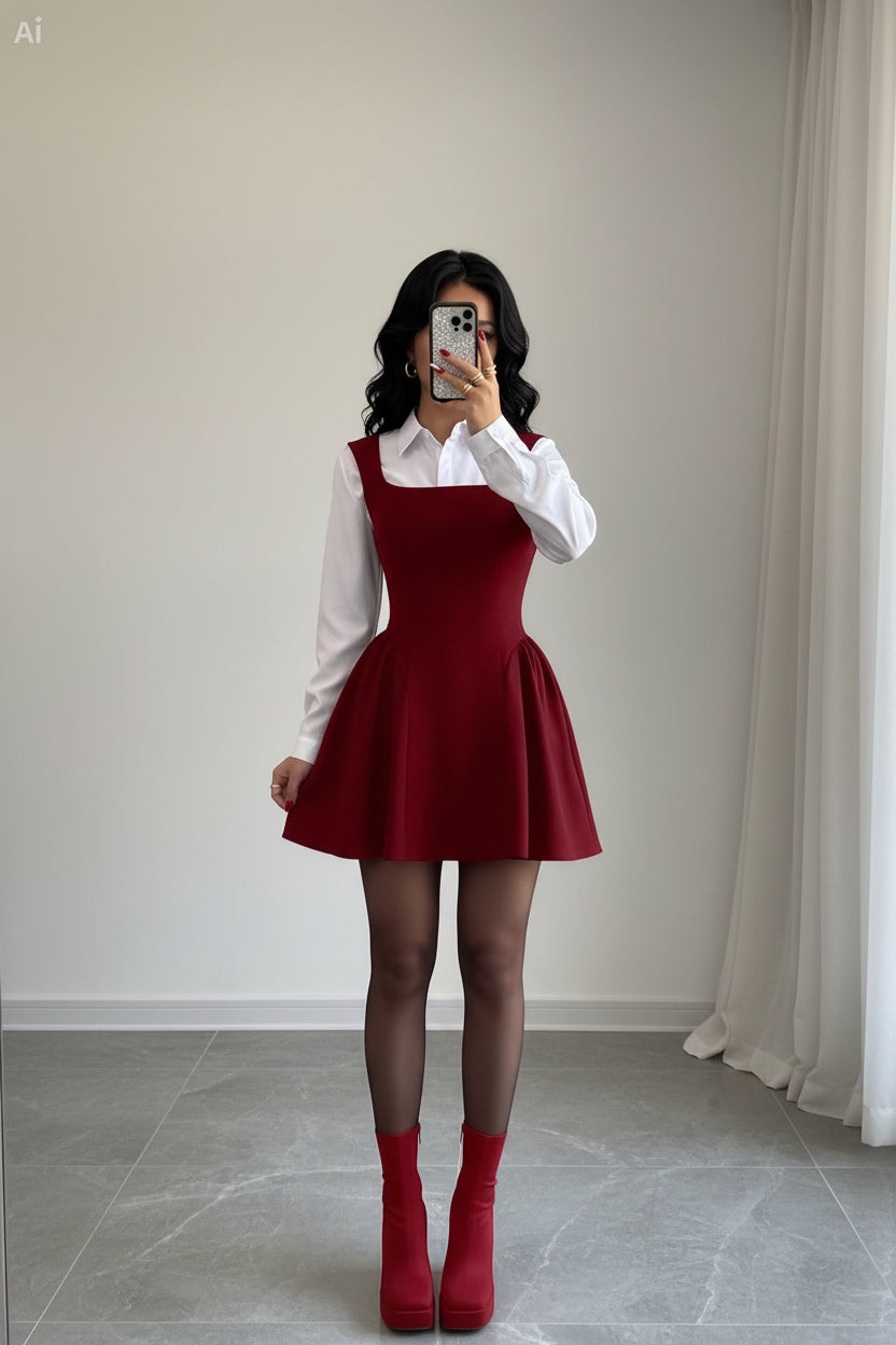 Sleeveless Ruched Dress