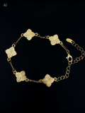 Double Sided Clover Bracelet